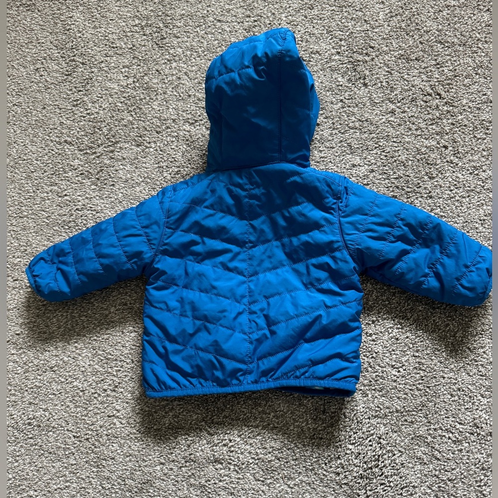 COLUMBIA Infant Double Trouble Reversible Jacket Blue/Dinosaurs 3-6 months - Picture 5 of 13